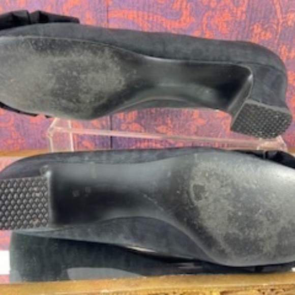 Vintage Jewelled Black Silk Shoes 'French Room Shoes and Sabrina Shoes' - Picture 16 of 16